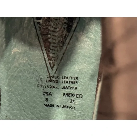 Untitled Vintage Black Leather Stacked Heel Pleated Chelsea Ankle Boots Sz 8 - Picture 9 of 10